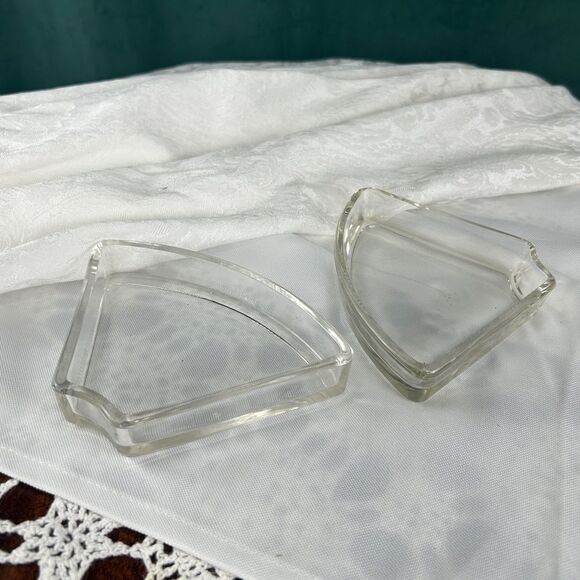 Vintage Floral Pewter Silver Tray with Glass Dishes - Picture 8 of 8